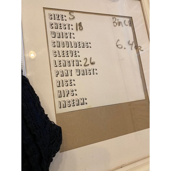 Kim Rogers Black Lace Top Women's S goth - Picture 6 of 7